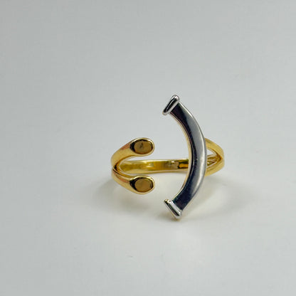 Smiley Face Ring 18k Yellow Gold Plated Ring