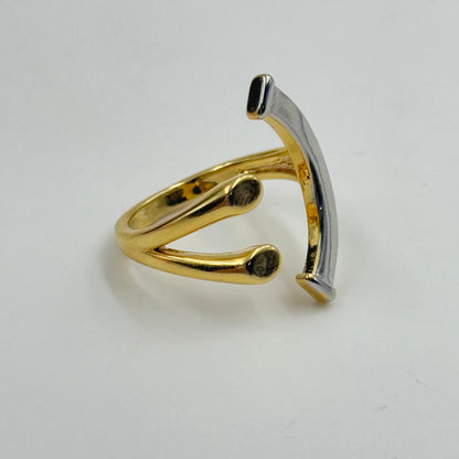 Smiley Face Ring 18k Yellow Gold Plated Ring