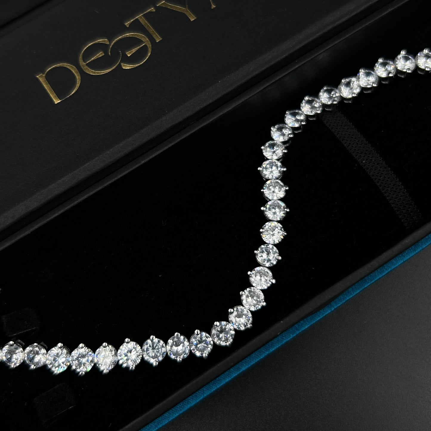 925 Sterling Silver Solitaire Bracelet