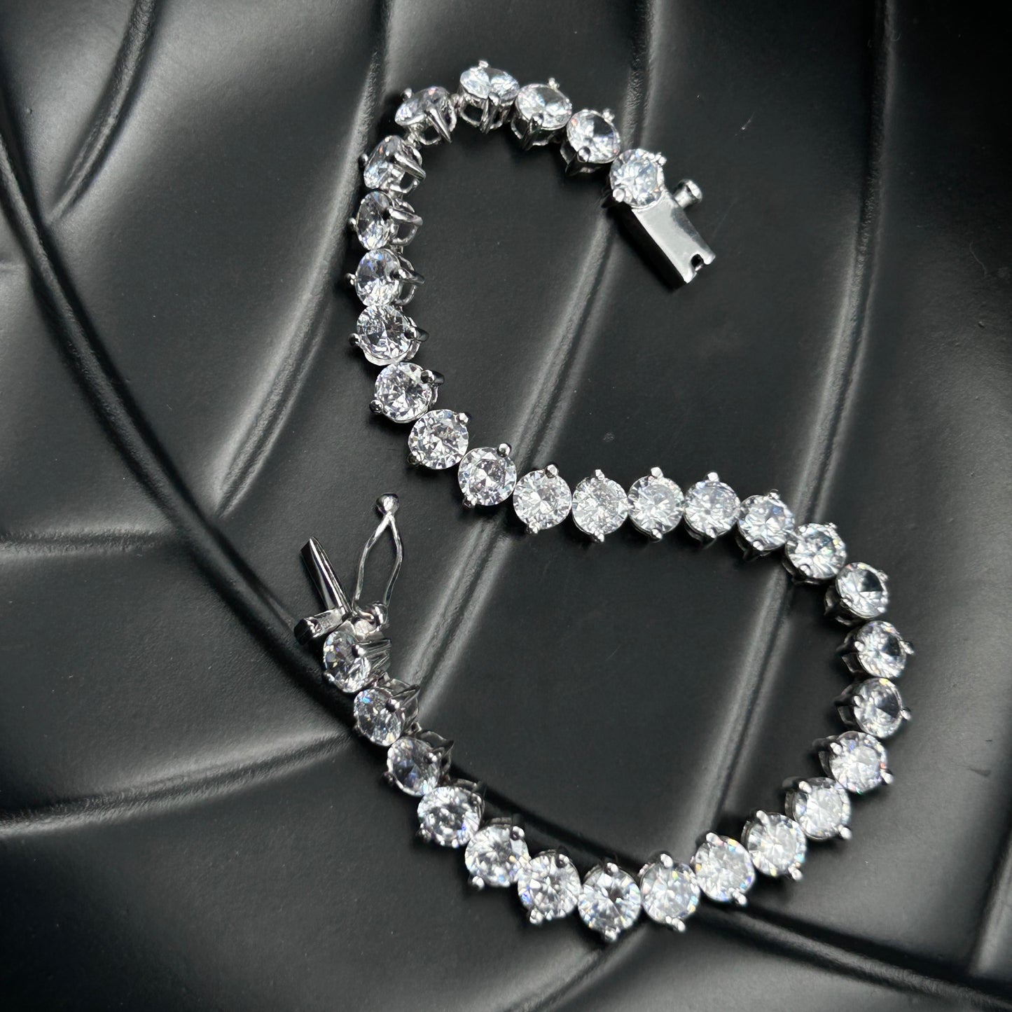 925 Sterling Silver Solitaire Bracelet