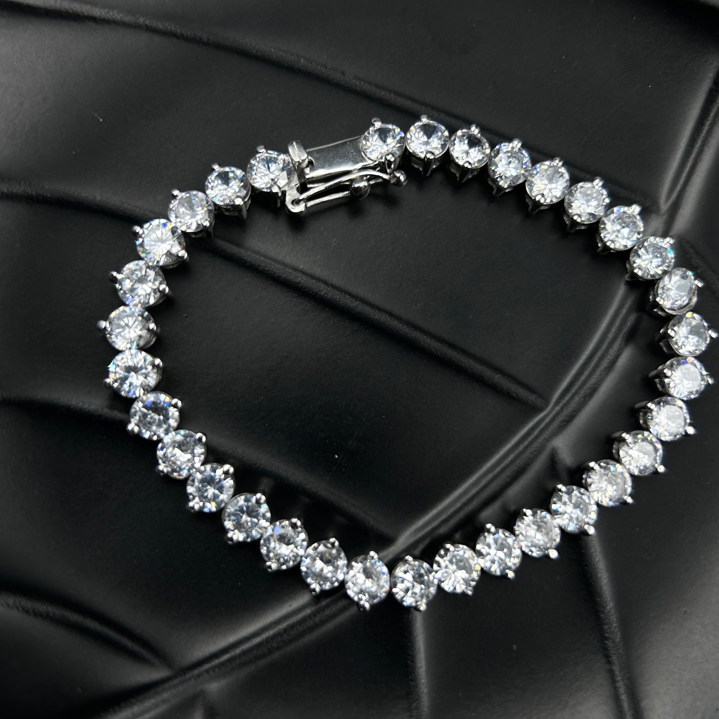 925 Sterling Silver Solitaire Bracelet