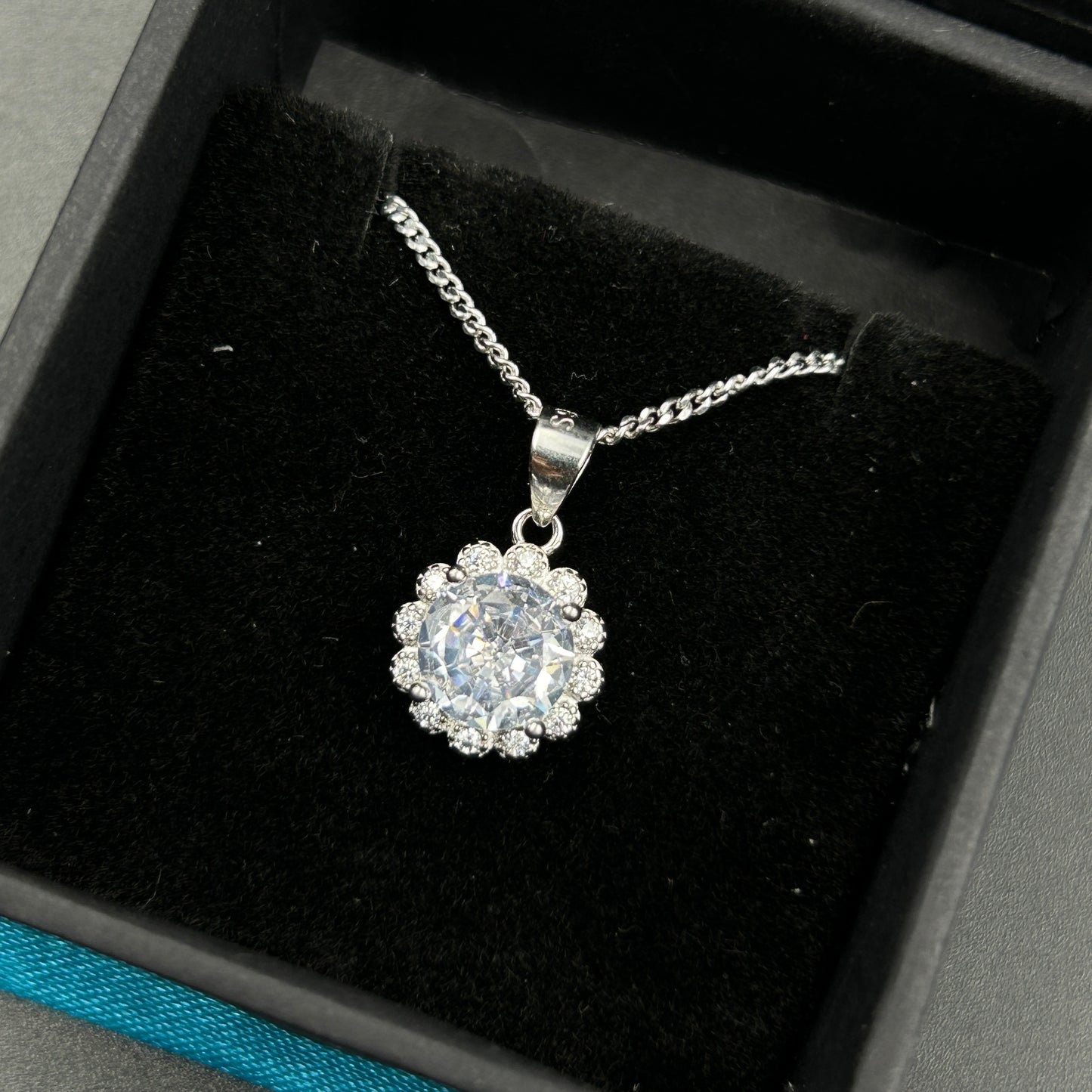 Silver Solitaire Pendant - Minimal Pendant (5)