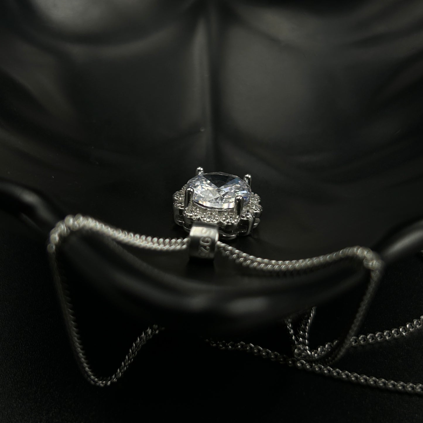Silver Solitaire Pendant - Minimal Pendant (5)