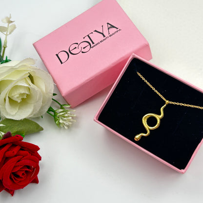 Snake Necklace 18k gold plated