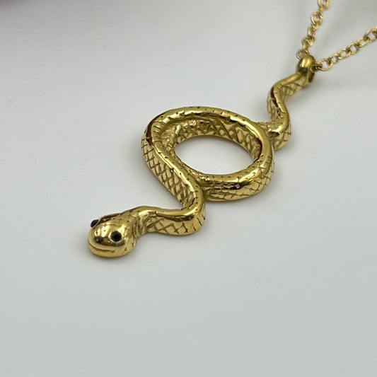 Snake Necklace 18k gold plated