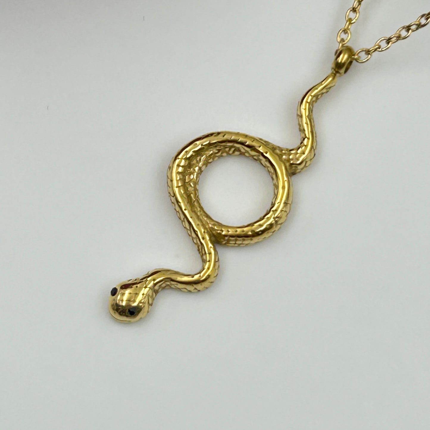 Snake Necklace 18k gold plated