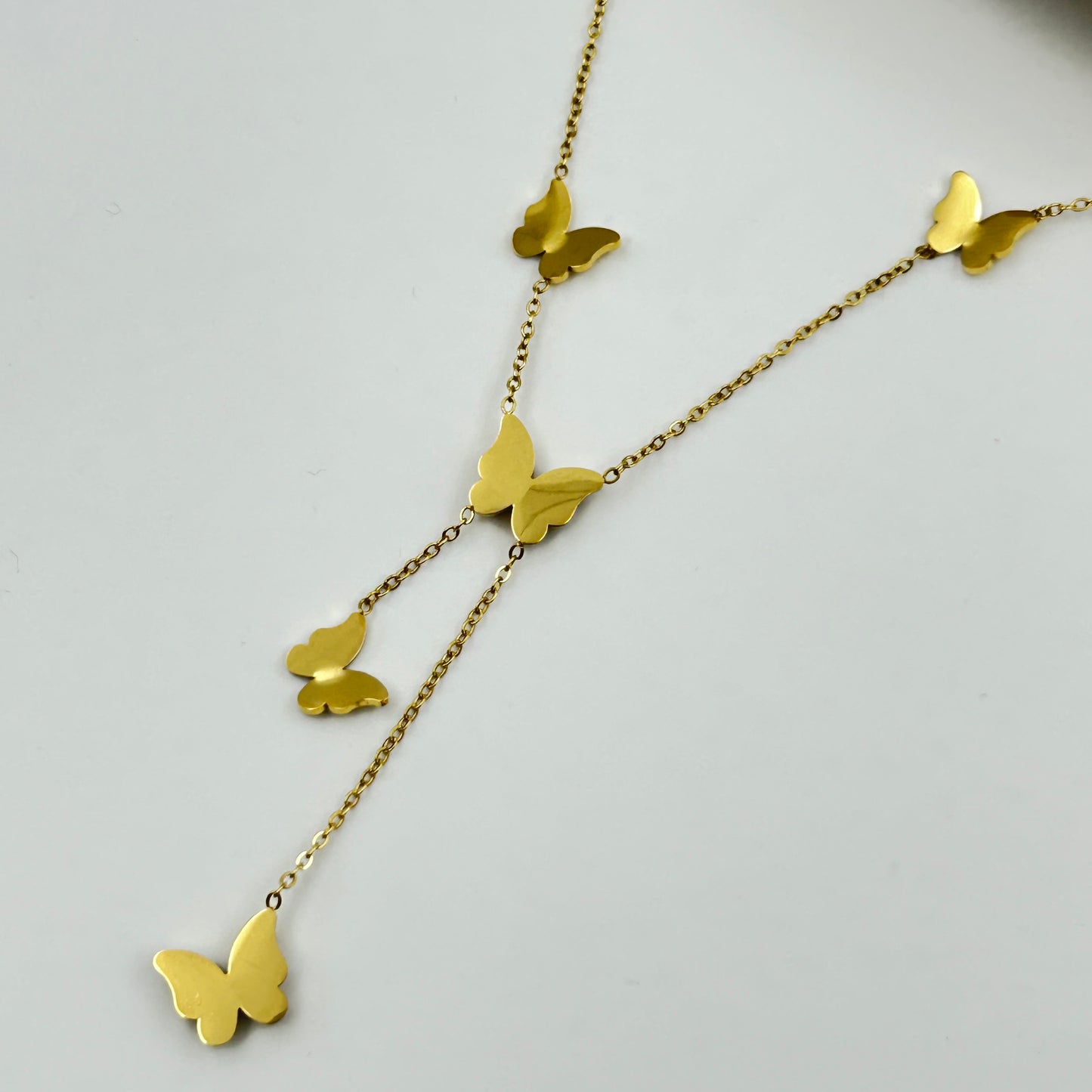 Women's Butterfly Necklace 18k gold plated