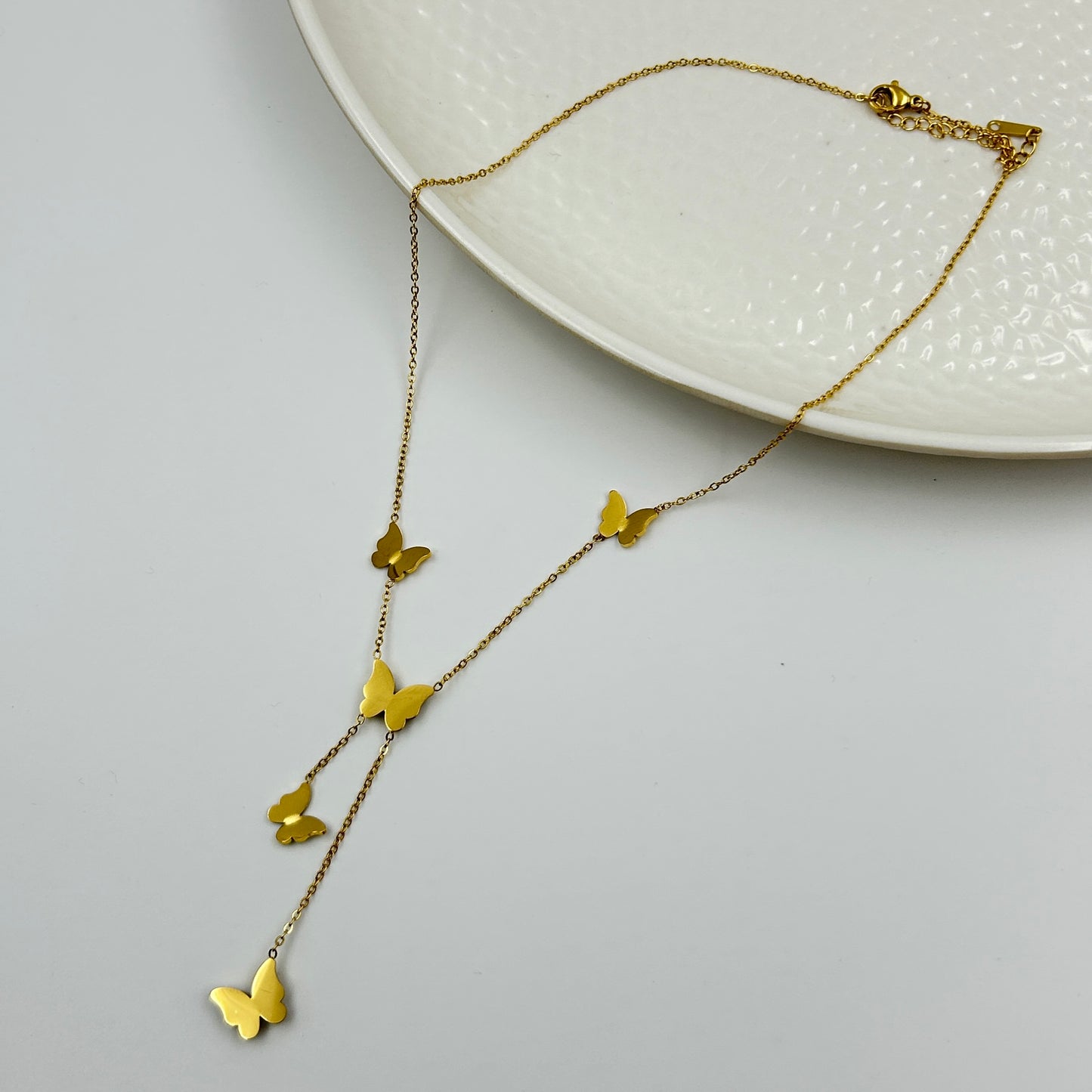 Women's Butterfly Necklace 18k gold plated