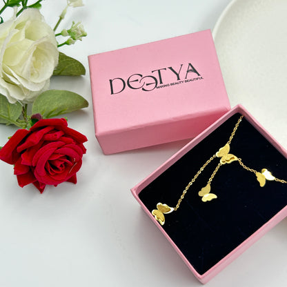 Women's Butterfly Necklace 18k gold plated