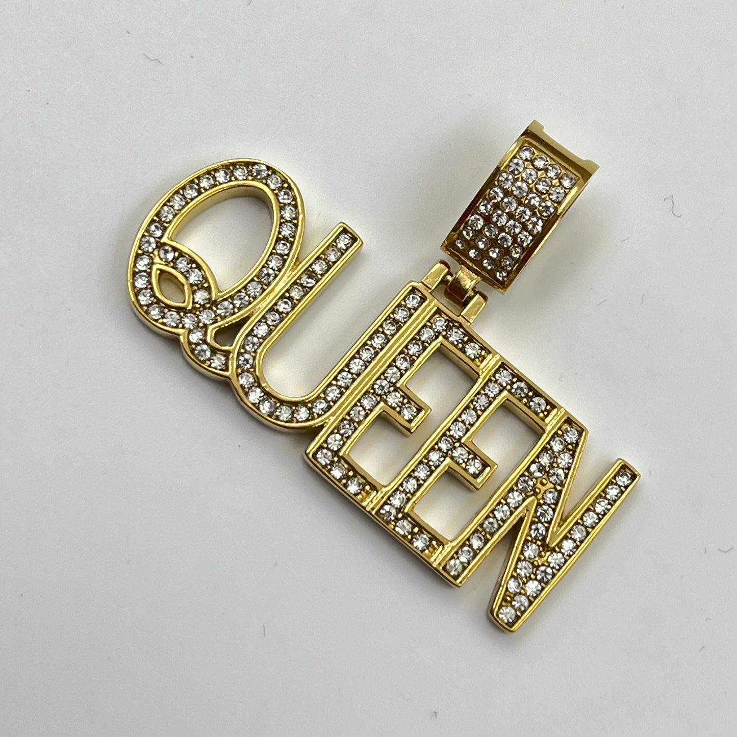 QUEEN Name Pendant - Stainless Steel