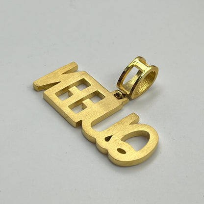 QUEEN Name Pendant - Stainless Steel