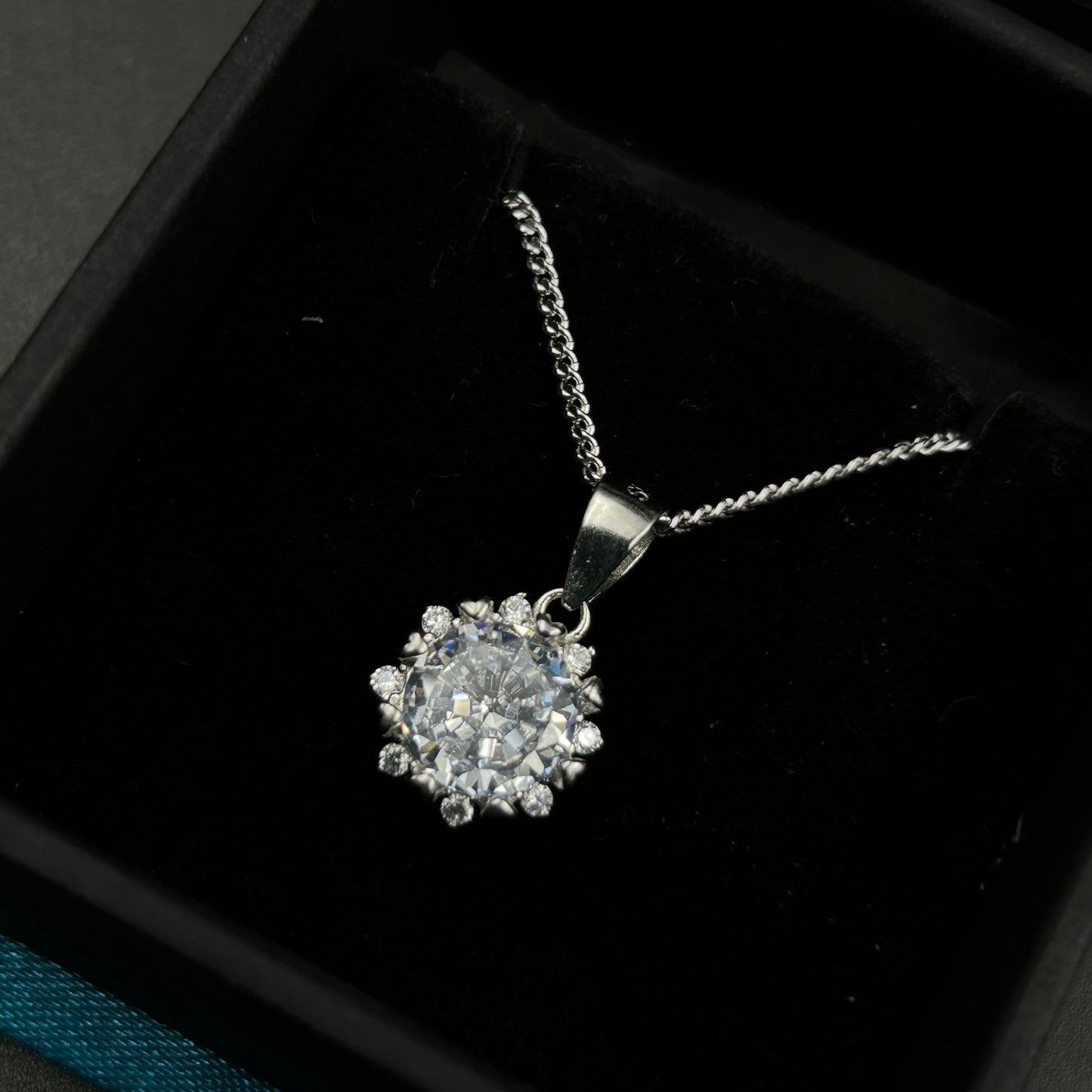 Silver Solitaire Pendant - Minimal Pendant (8)