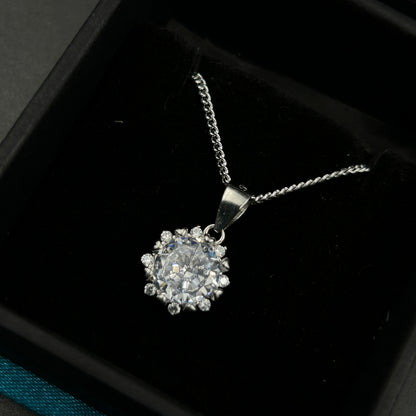 Silver Solitaire Pendant - Minimal Pendant (8)