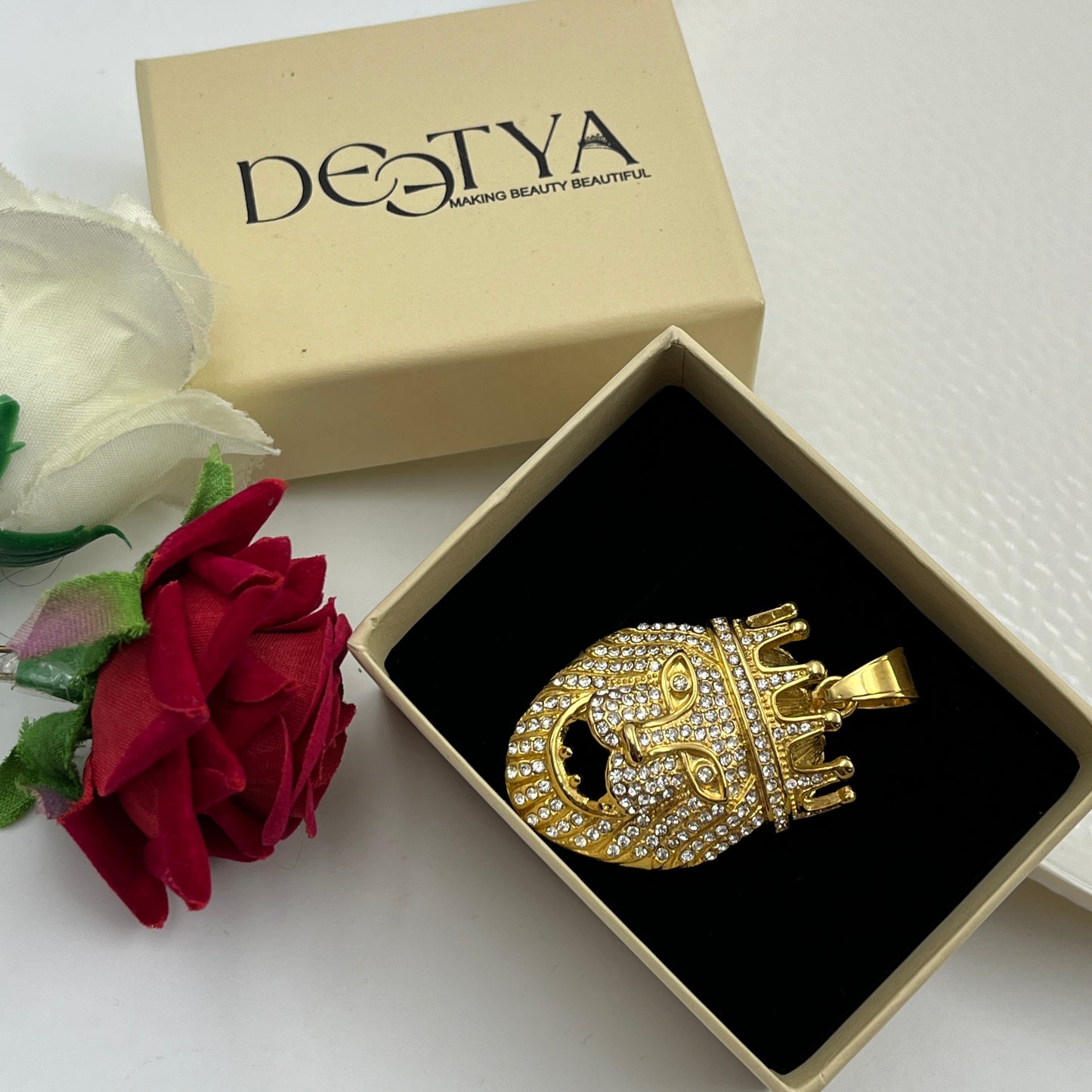 Lion Face Men's Hip Hop Pendant - Stainless Steel