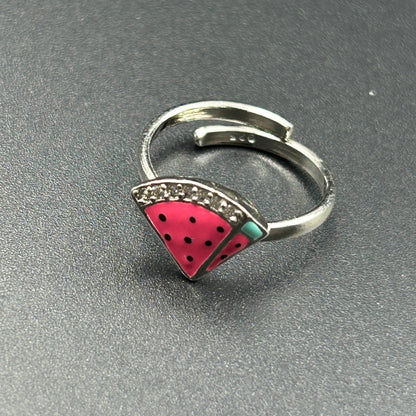 Kids Silver Ring - Watermelon Ring