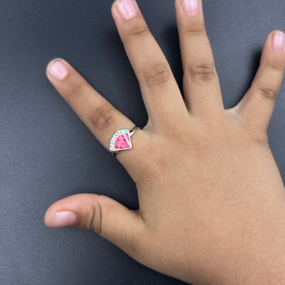 Kids Silver Ring - Watermelon Ring