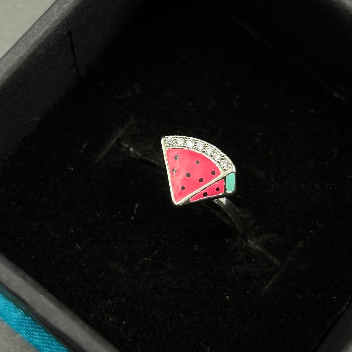 Kids Silver Ring - Watermelon Ring