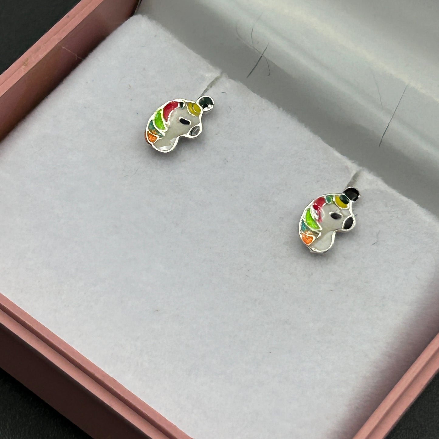 Unicorn Earring - Silver Stud Earrings