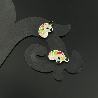 Unicorn Earring - Silver Stud Earrings