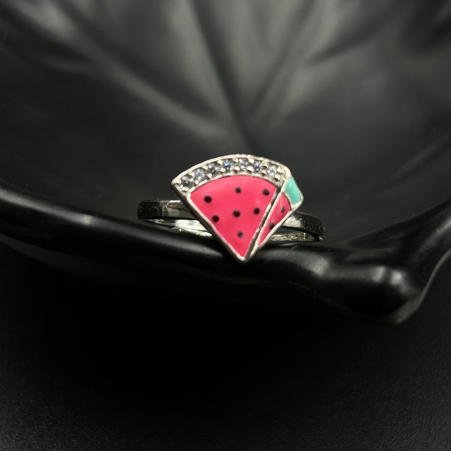 Kids Silver Ring - Watermelon Ring