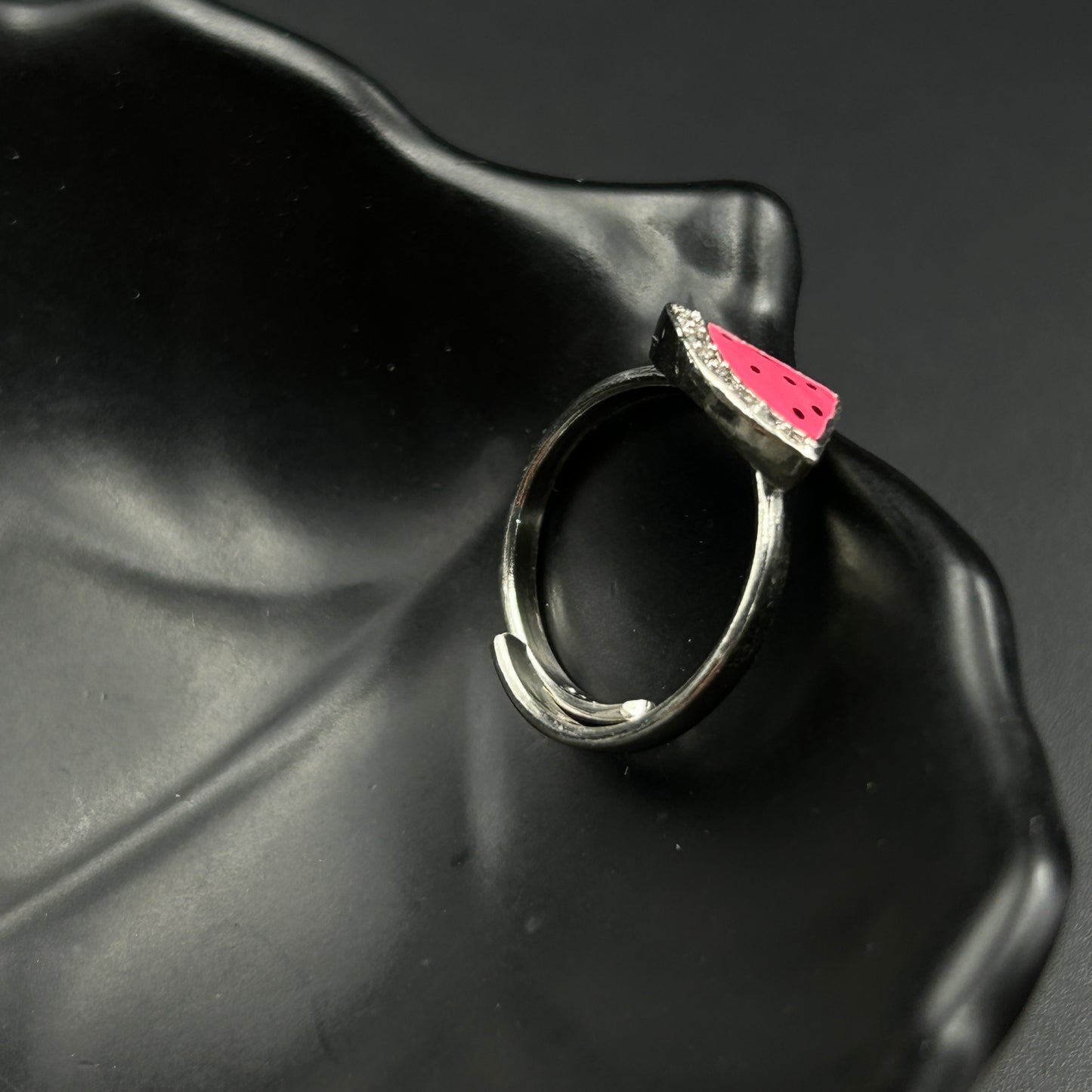 Kids Silver Ring - Watermelon Ring