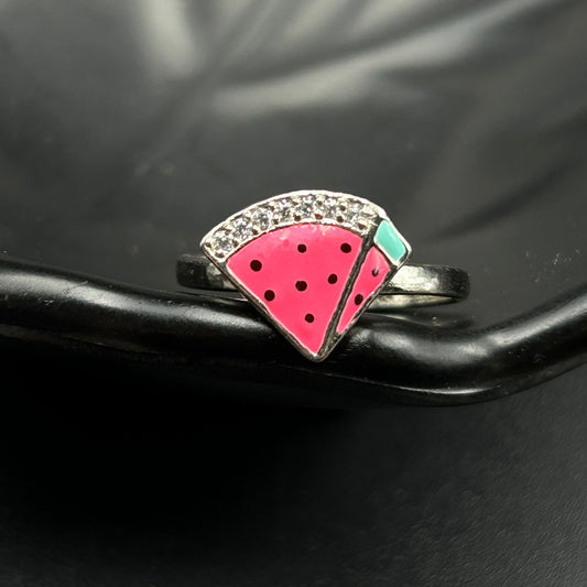 Kids Silver Ring - Watermelon Ring