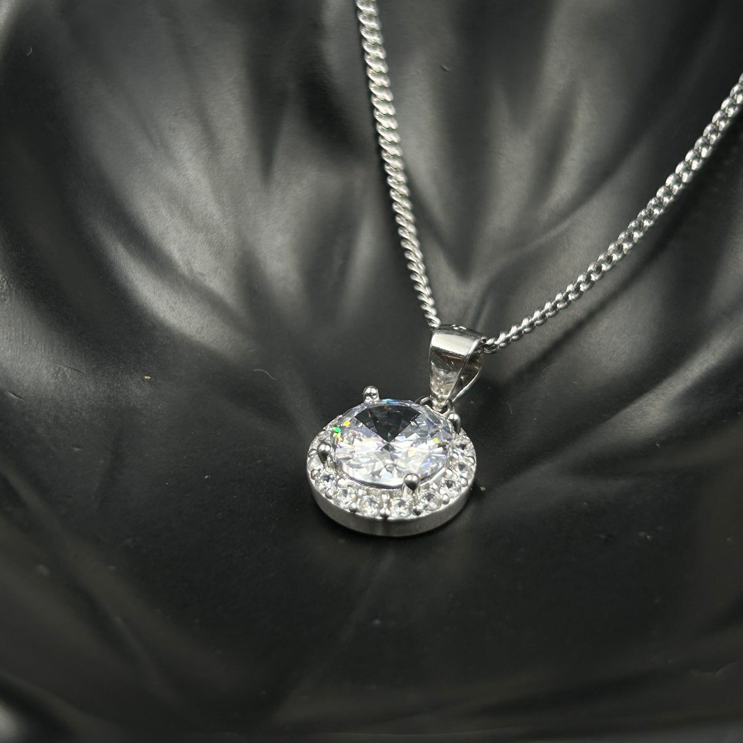 Silver Solitaire Pendant - Minimal Pendant (12)