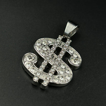 Men’s Stainless steel Dollar Pendant