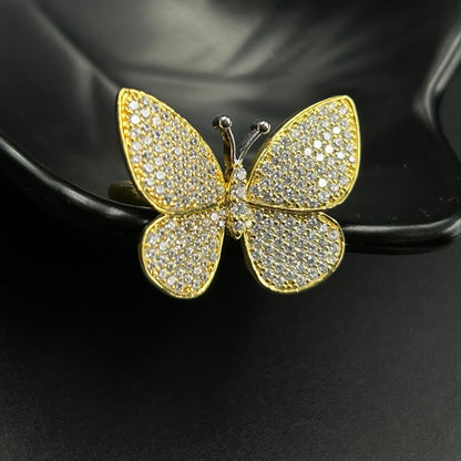 Pure silver BUTTERFLY ring