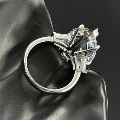 Pear Cut Ring - Pure Silver