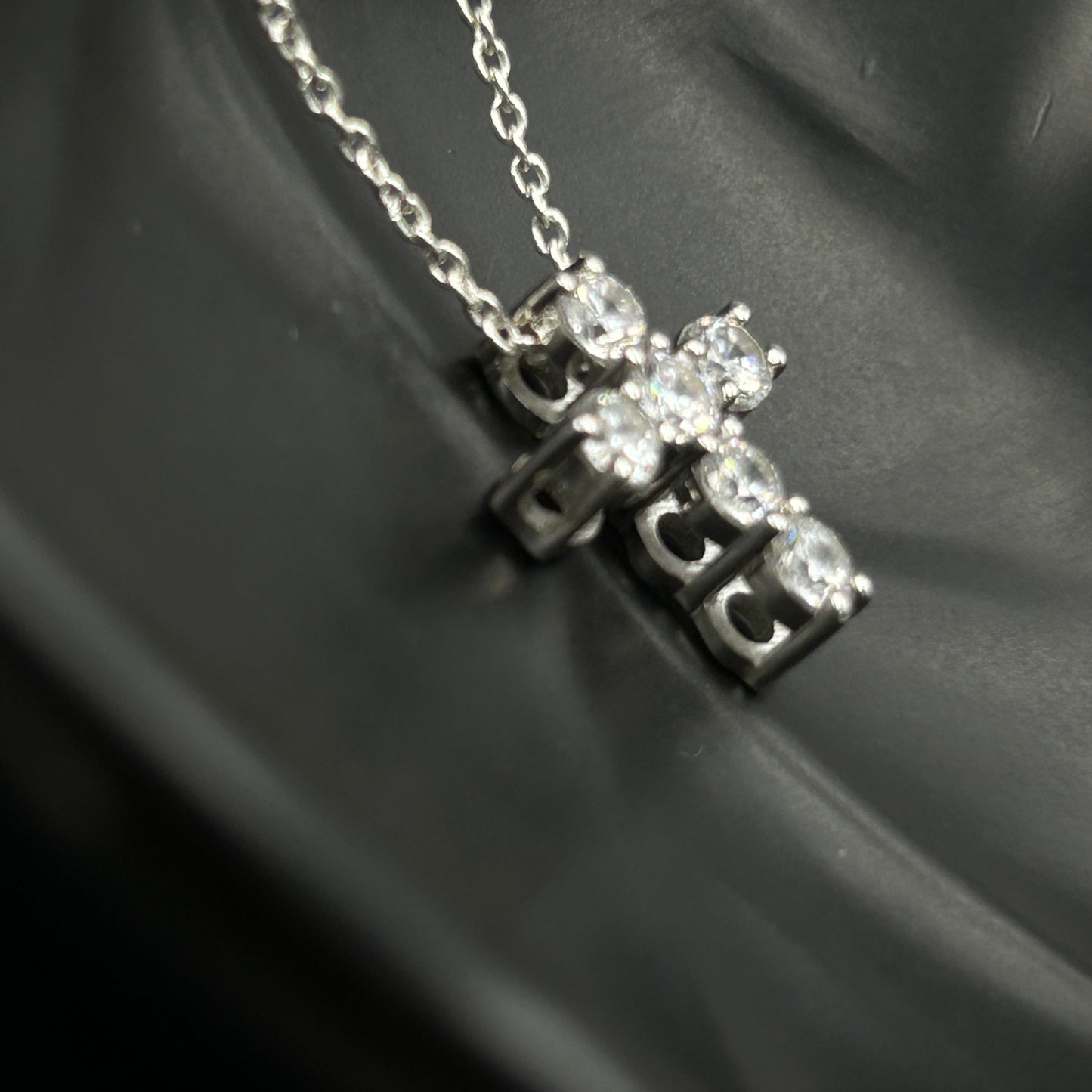 Silver Jesus Cross Pendant - Minimal Pendant