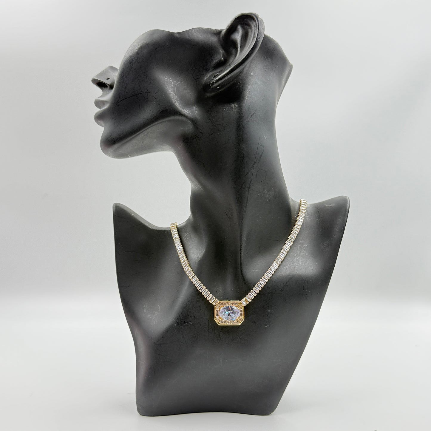 Women's Diamond Necklace - Stainless Stell