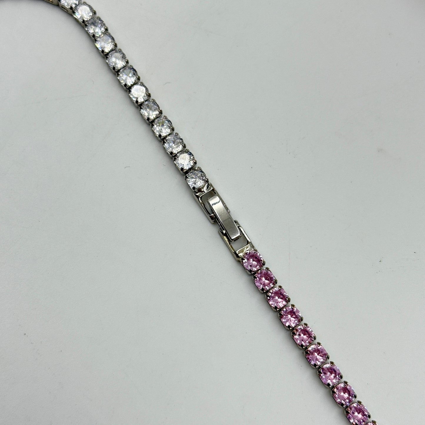 Pink Necklace - Women's Diamond Necklace Stainless Stell