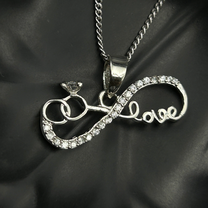 Silver Infinity LOVE Pendant (4)