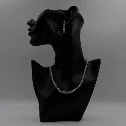 Diamond Necklace Set For Women - Real Silver