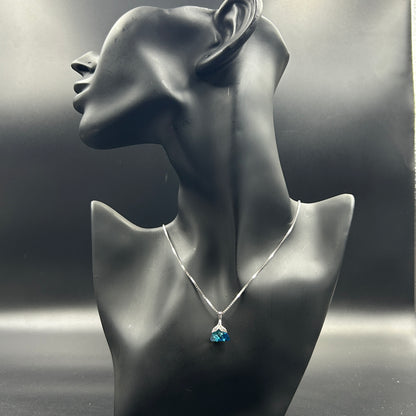 Mermaid Tail Pendant - Silver Pendant and Chain