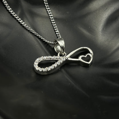 92.5 Silver Infinity Heart Pendant (6)