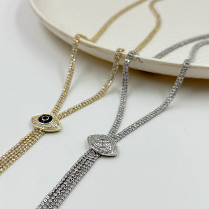 Evil Eye Necklace - Women's Demi fine Jewellery