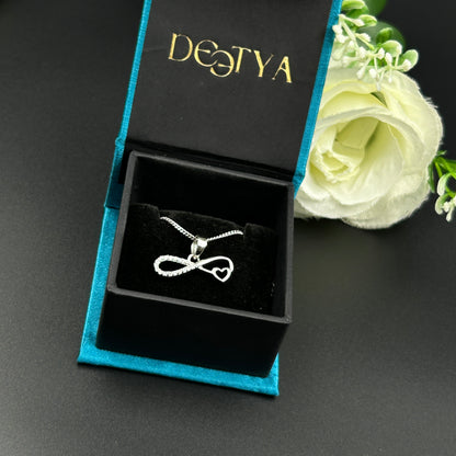 92.5 Silver Infinity Heart Pendant (6)