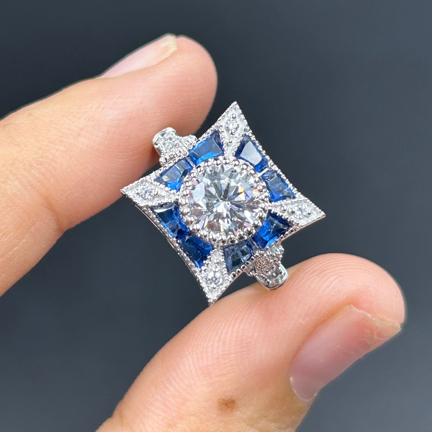 Blue Sapphire Women's Ring