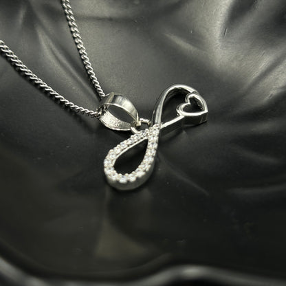 92.5 Silver Infinity Heart Pendant (6)