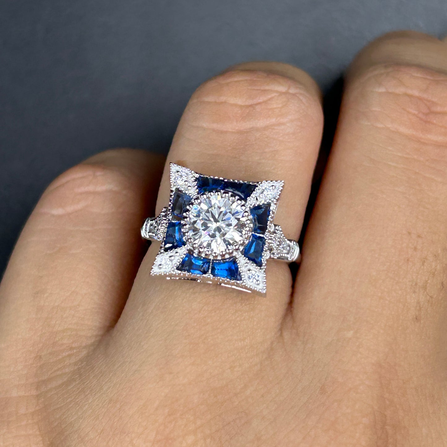 Blue Sapphire Women's Ring