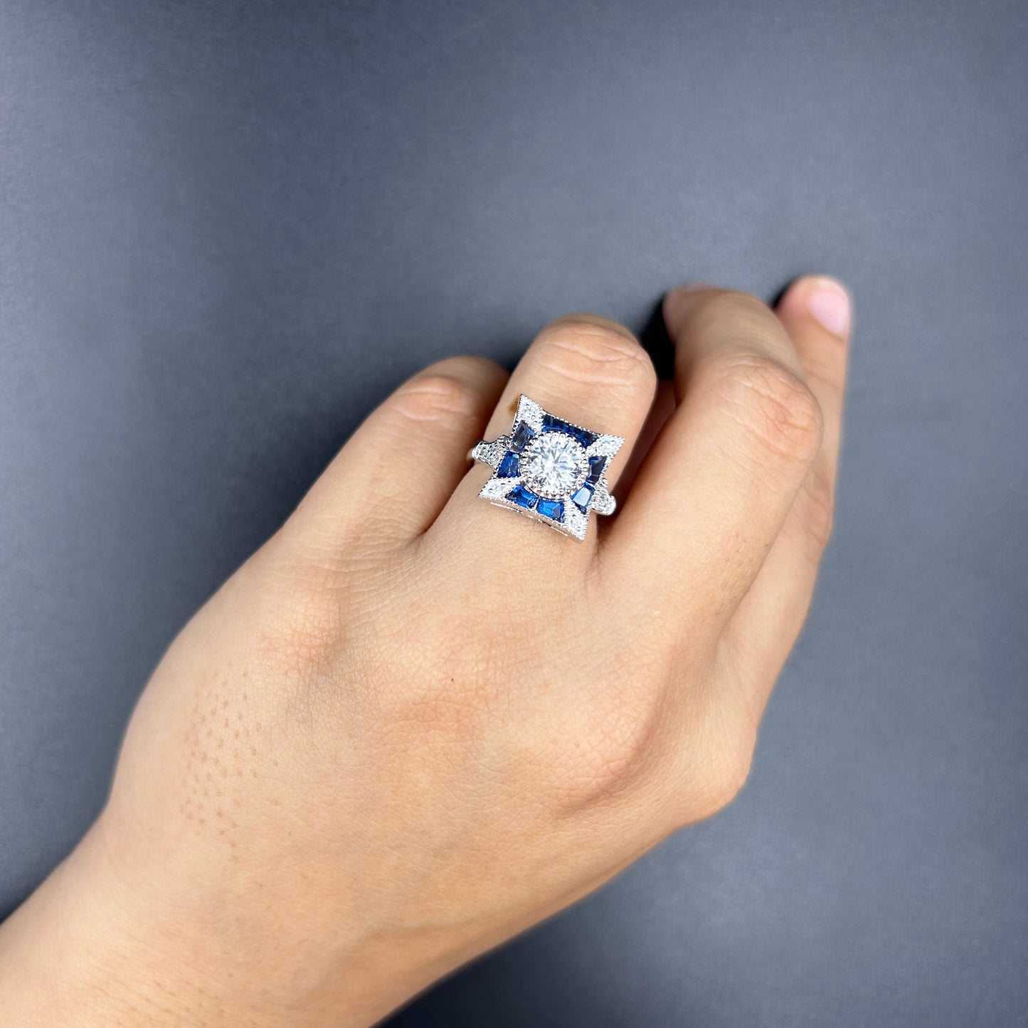 Blue Sapphire Women's Ring