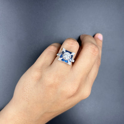 Blue Sapphire Women's Ring