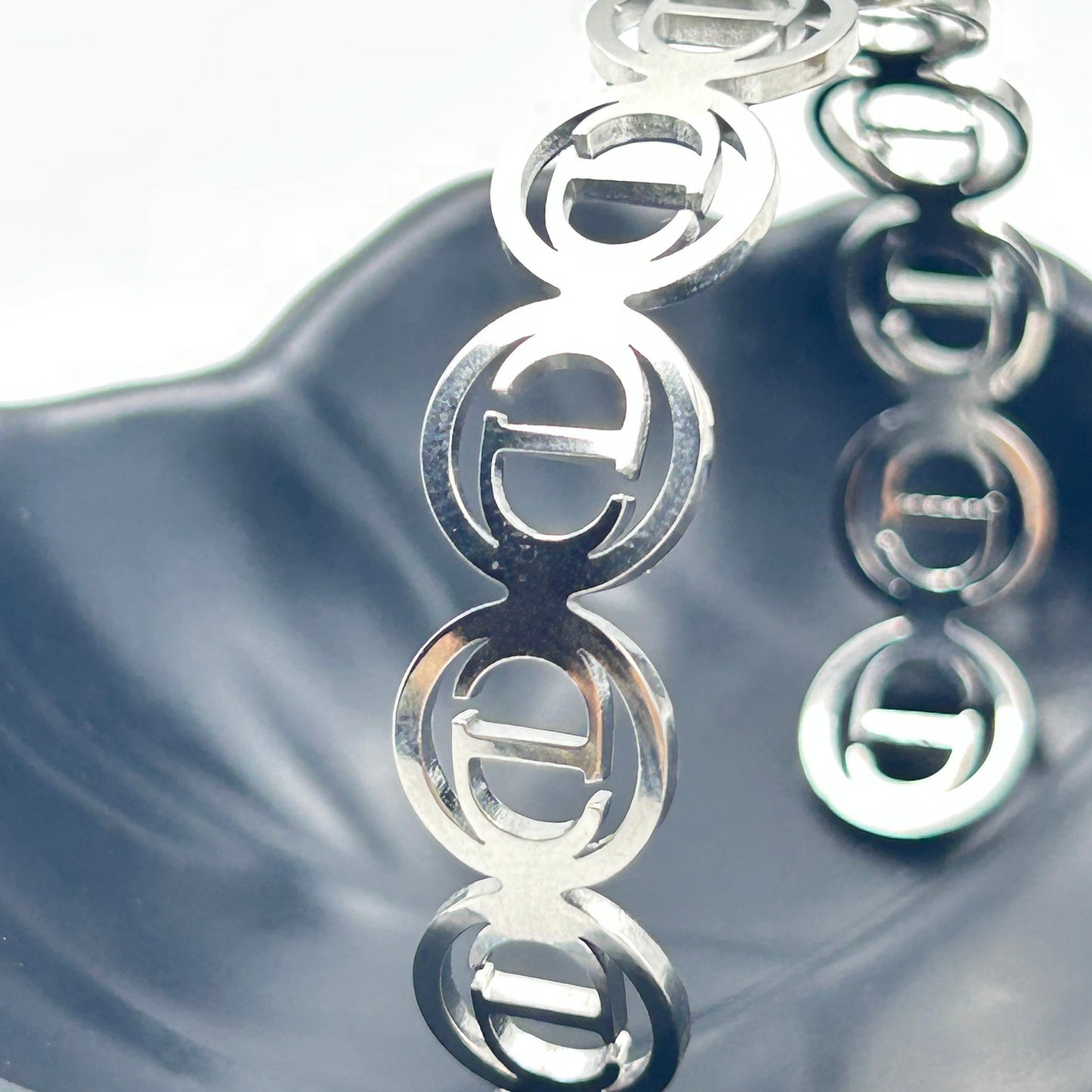 18k White Gold Plated Bracelet/Kada for Women
