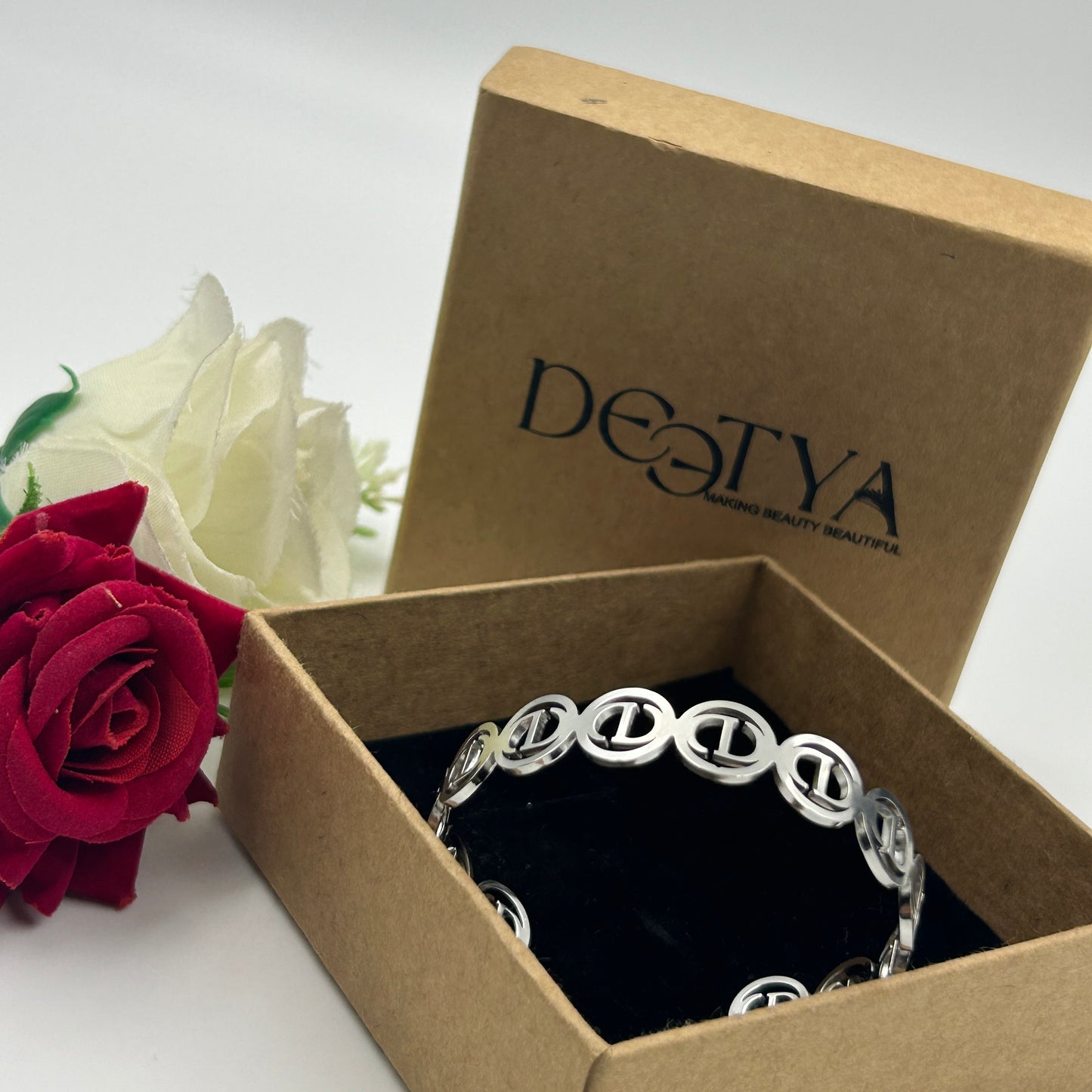 18k White Gold Plated Bracelet/Kada for Women