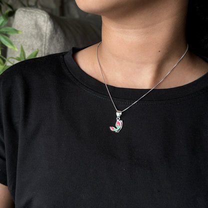 Silver Pendant with Chain for Kids