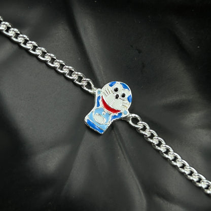 Silver Cartoon Bracelet for Kids 5.5"