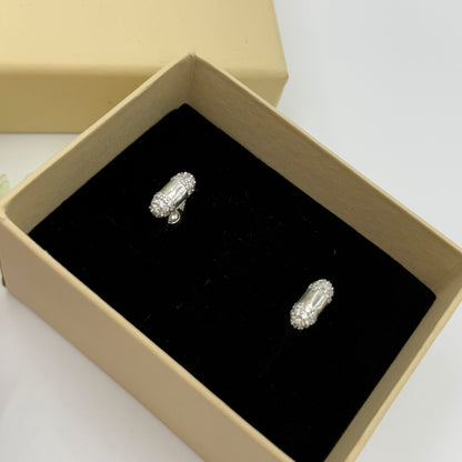 14K White Gold Men's Cufflink