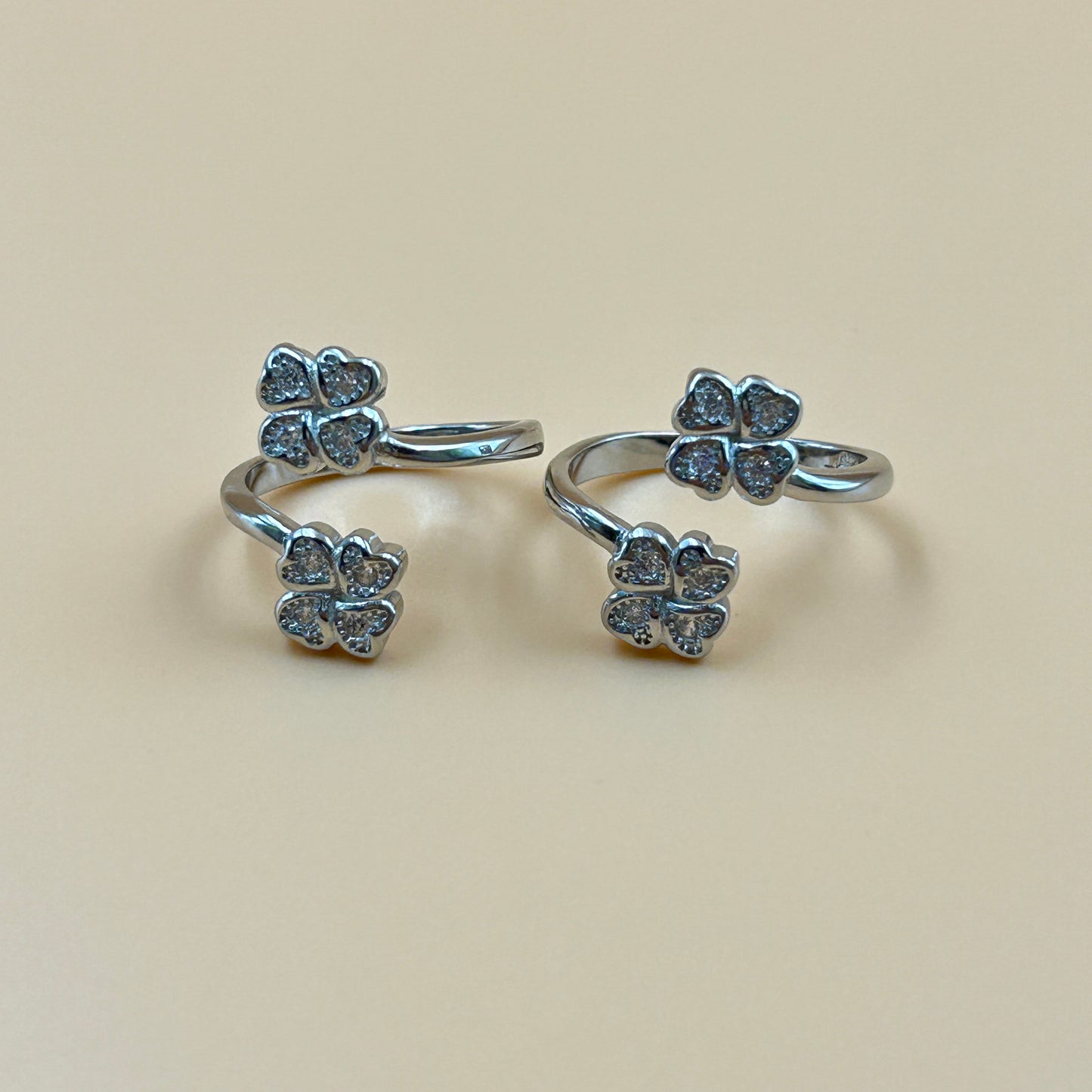 Silver Flower Toe Ring - 925 Silver Toe Rings